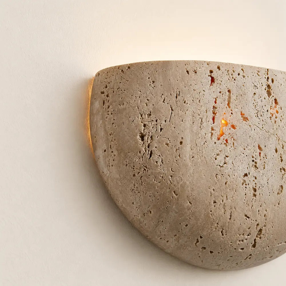 Hamar Travertine Wall Light