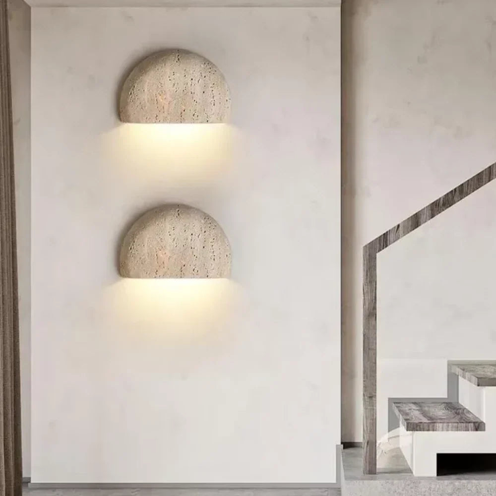 Hamar Travertine Wall Light