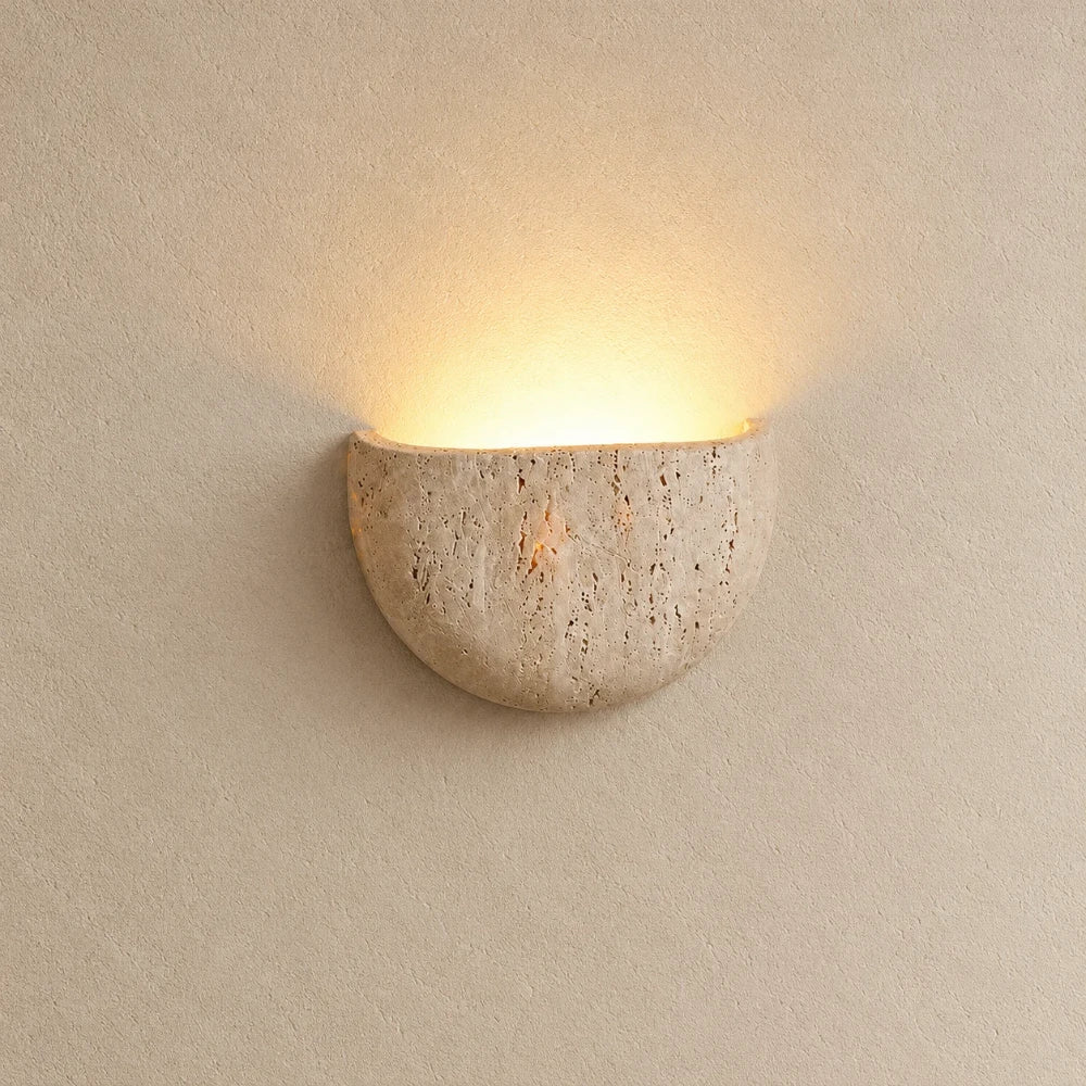 Hamar Travertine Wall Light