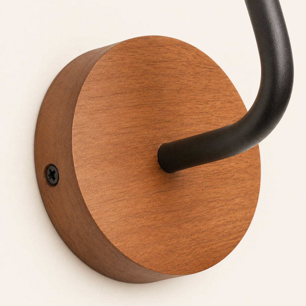 Ingrid Travertine & Wood Wall Light