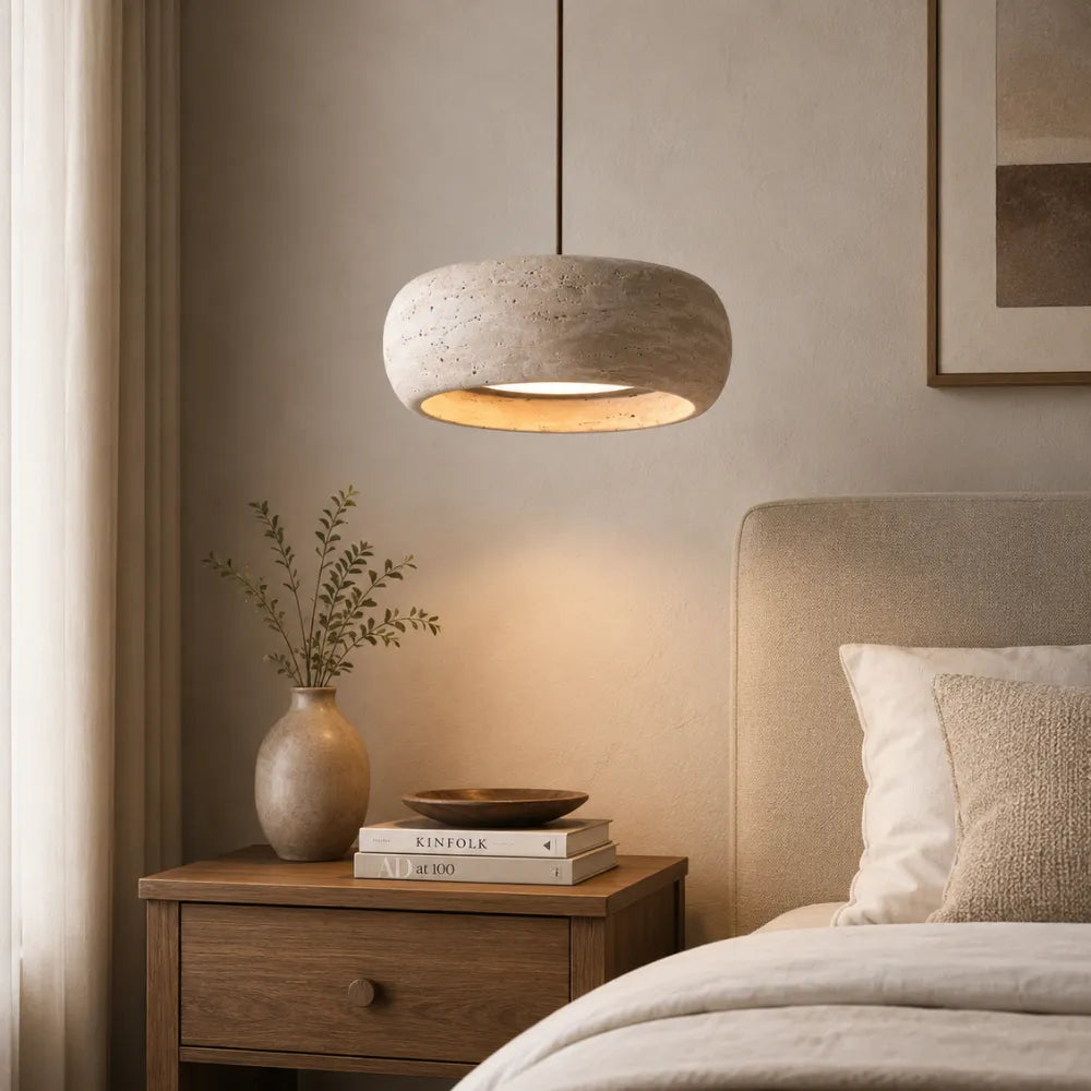 Isla Travertine Pendant Light