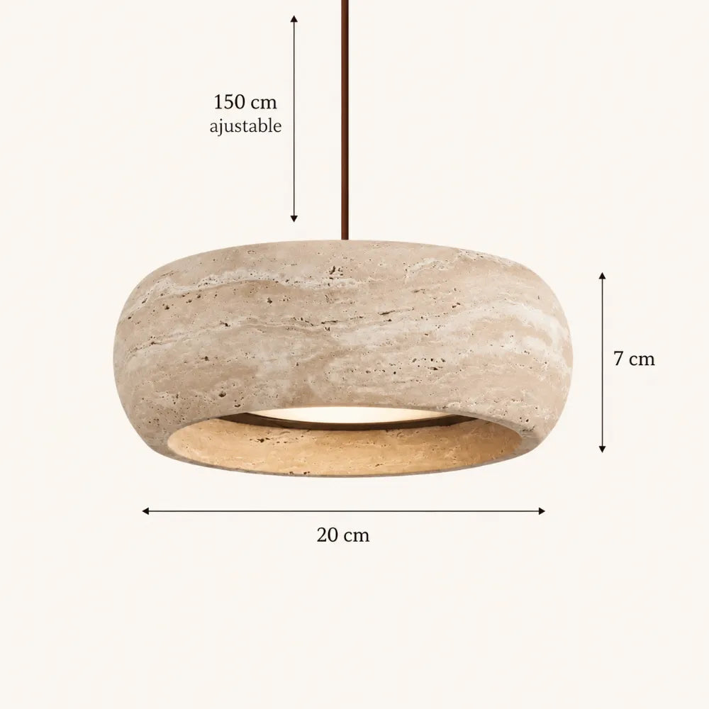 Isla Travertine Pendant Light