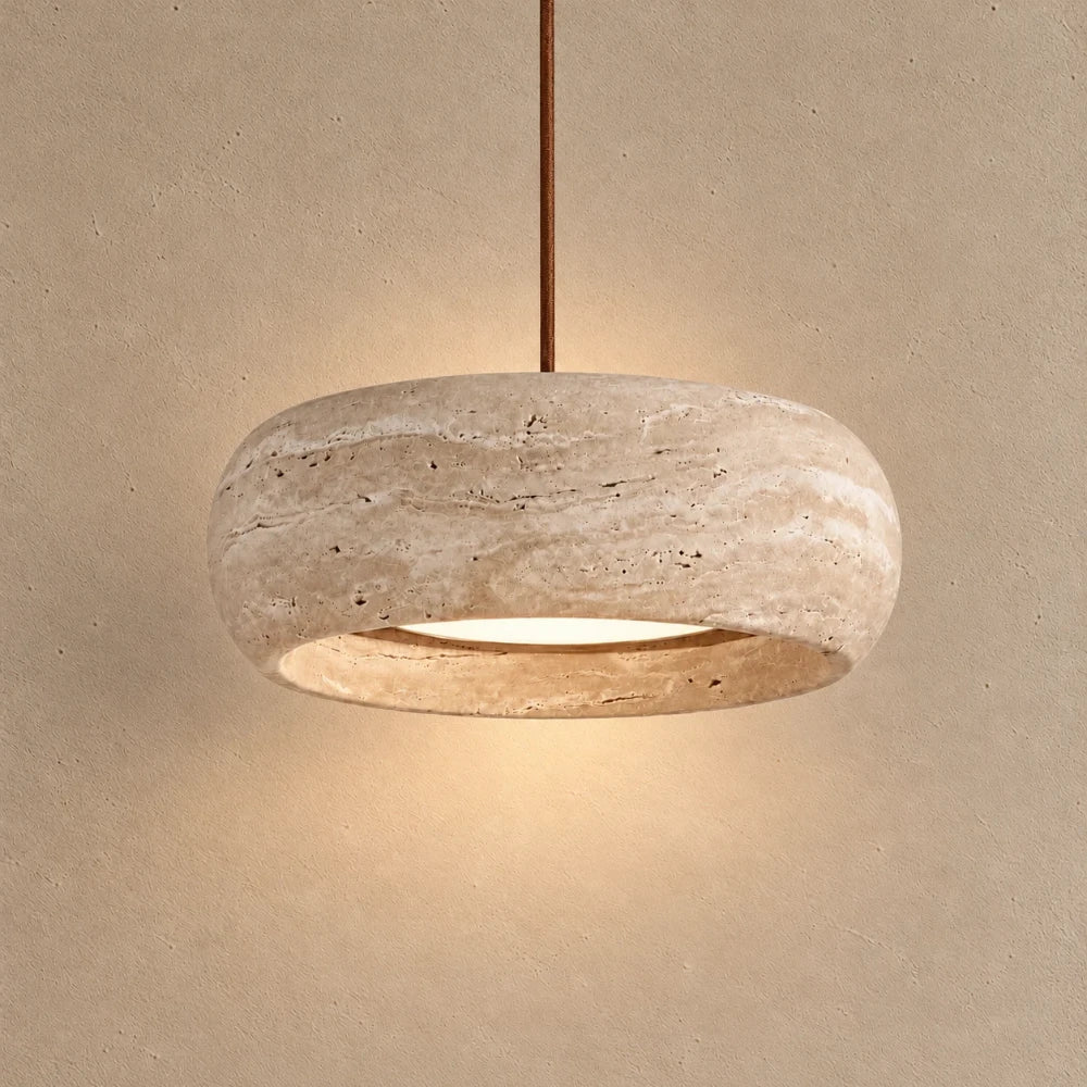 Isla Travertine Pendant Light