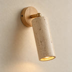 Kiva Travertine & Wood Wall Light