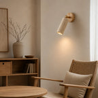 Kiva Travertine & Wood Wall Light