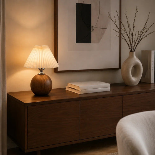 Aeris Wood & Fabric Table Lamp