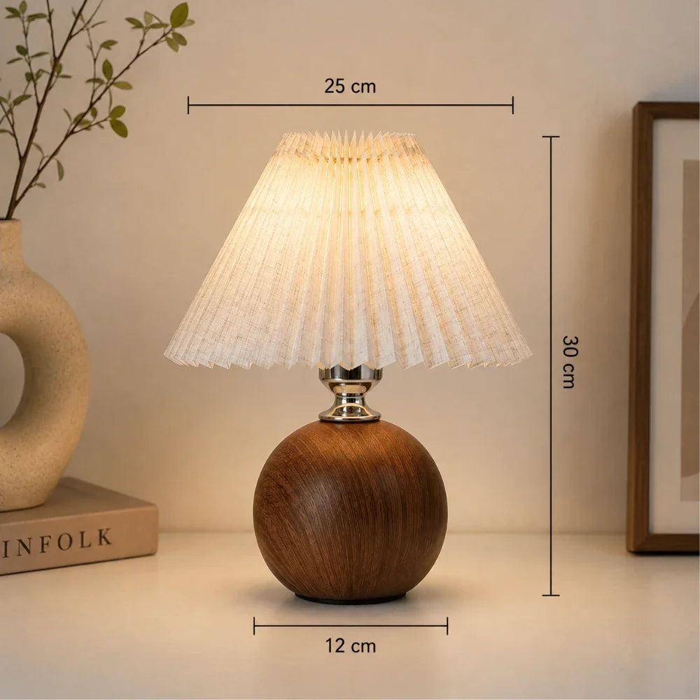 Aeris Wood & Fabric Table Lamp