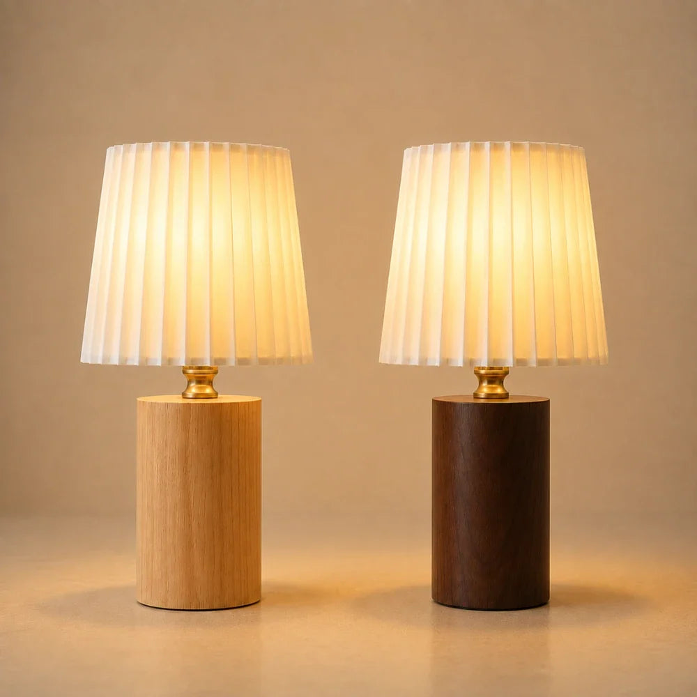 Lior Wood & Fabric Table Lamp