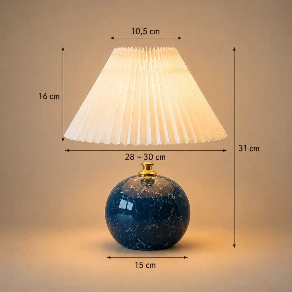 Norvyn Ceramic & Fabric Table Lamp