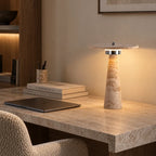 Oren Travertine Table Lamp