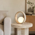 Oria Travertine Table Lamp
