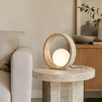 Oria Travertine Table Lamp