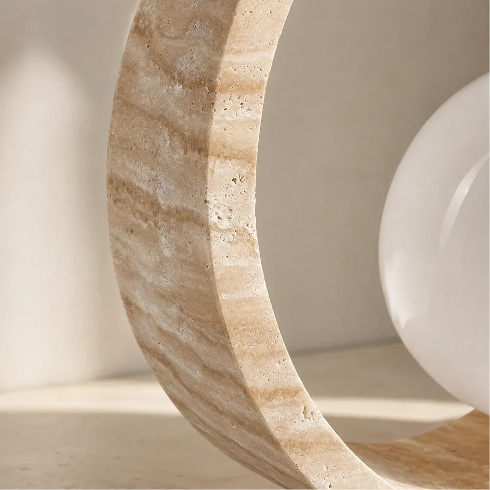 Oria Travertine Table Lamp