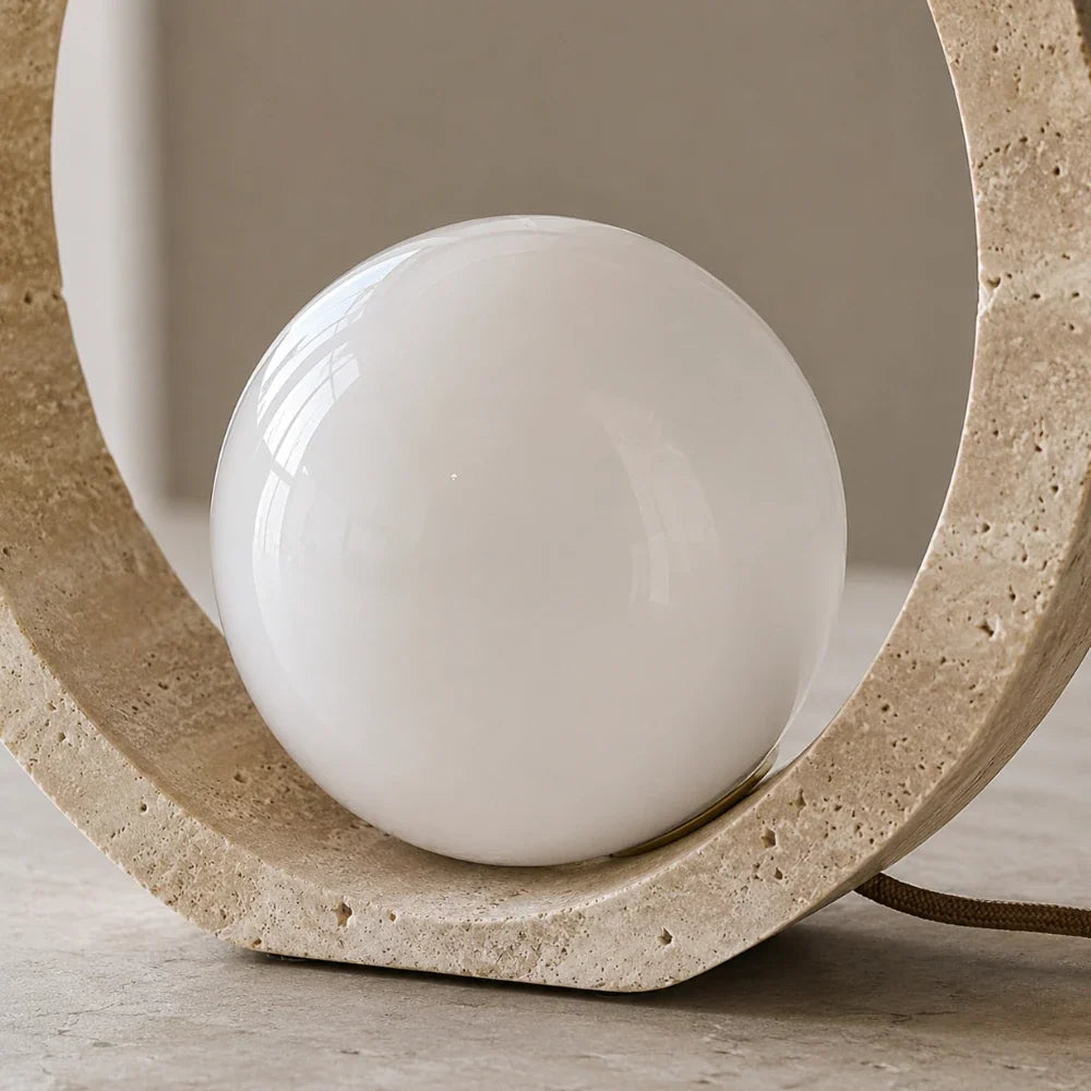 Oria Travertine Table Lamp