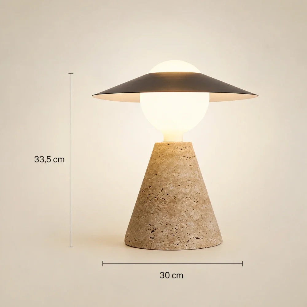 Aili Travertine Table Lamp