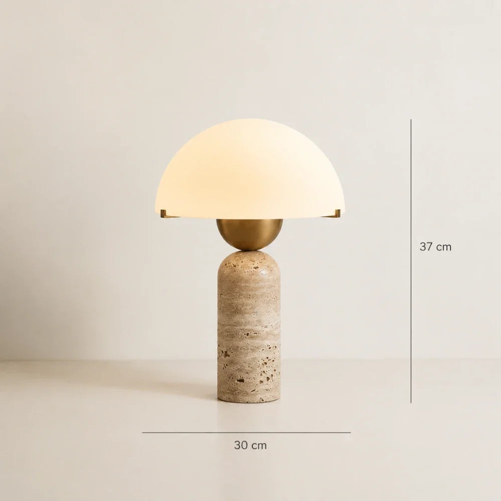 Asta Travertine Table Lamp