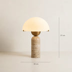 Asta Travertine Table Lamp
