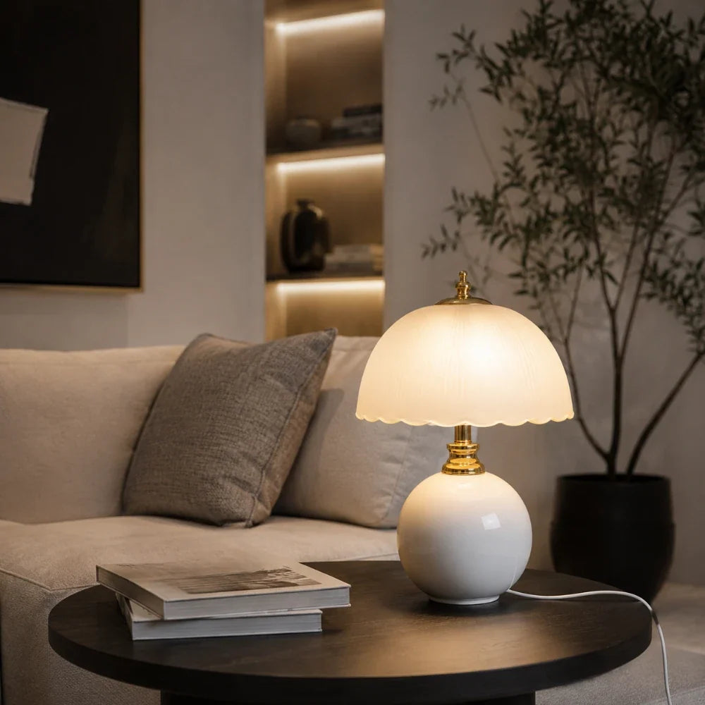 Elvane Glass & Ceramic Table Lamp