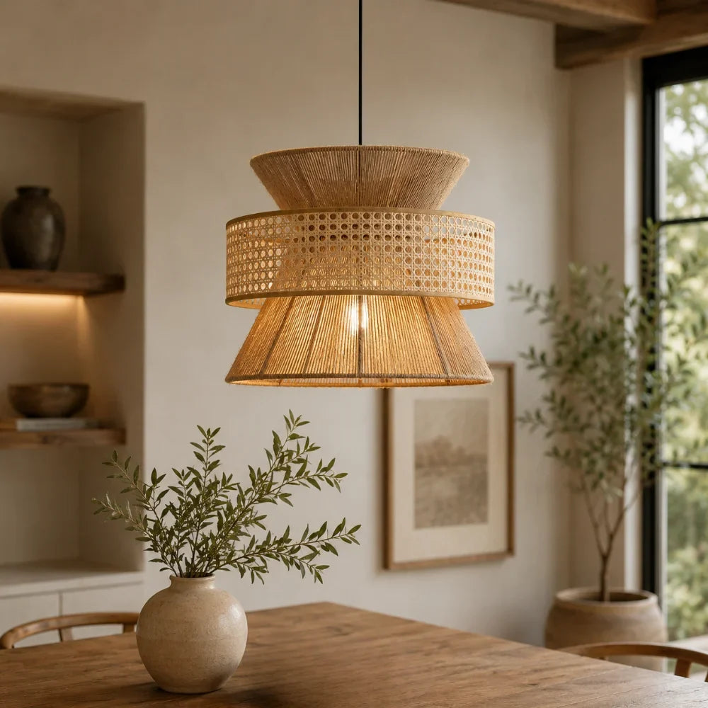 Linnea Bamboo & Rattan Pendant Light