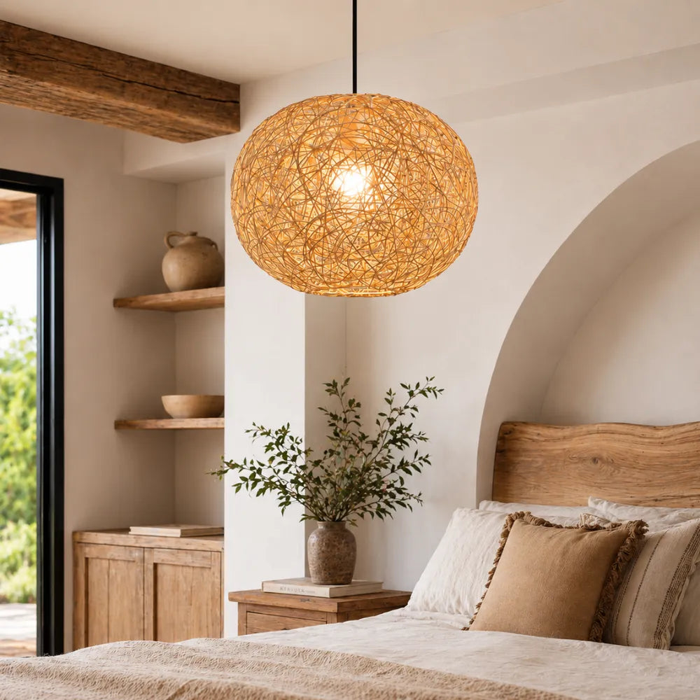 Liora Bamboo & Rattan Pendant Light