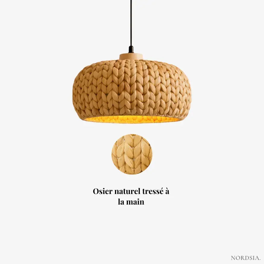Loanne Wicker Pendant Light
