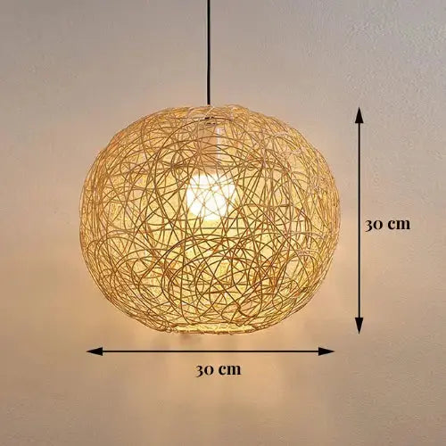 Liora Bamboo & Rattan Pendant Light