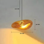 Aina Scandinavian Bamboo Pendant Light