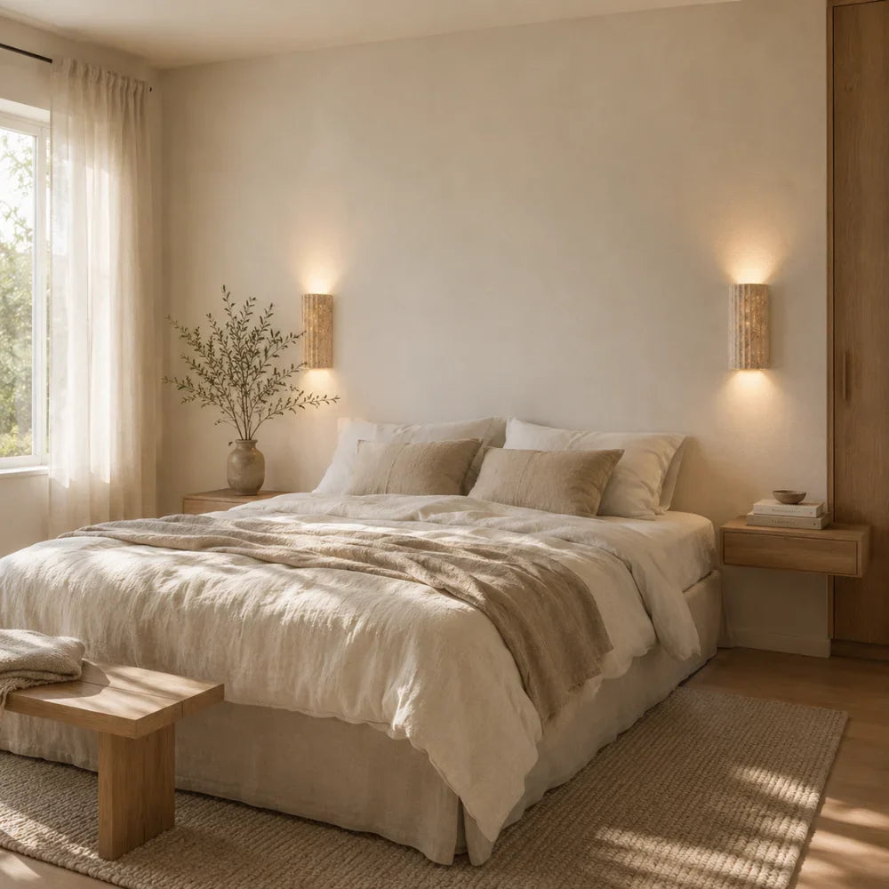 Lunda Travertine Wall Light