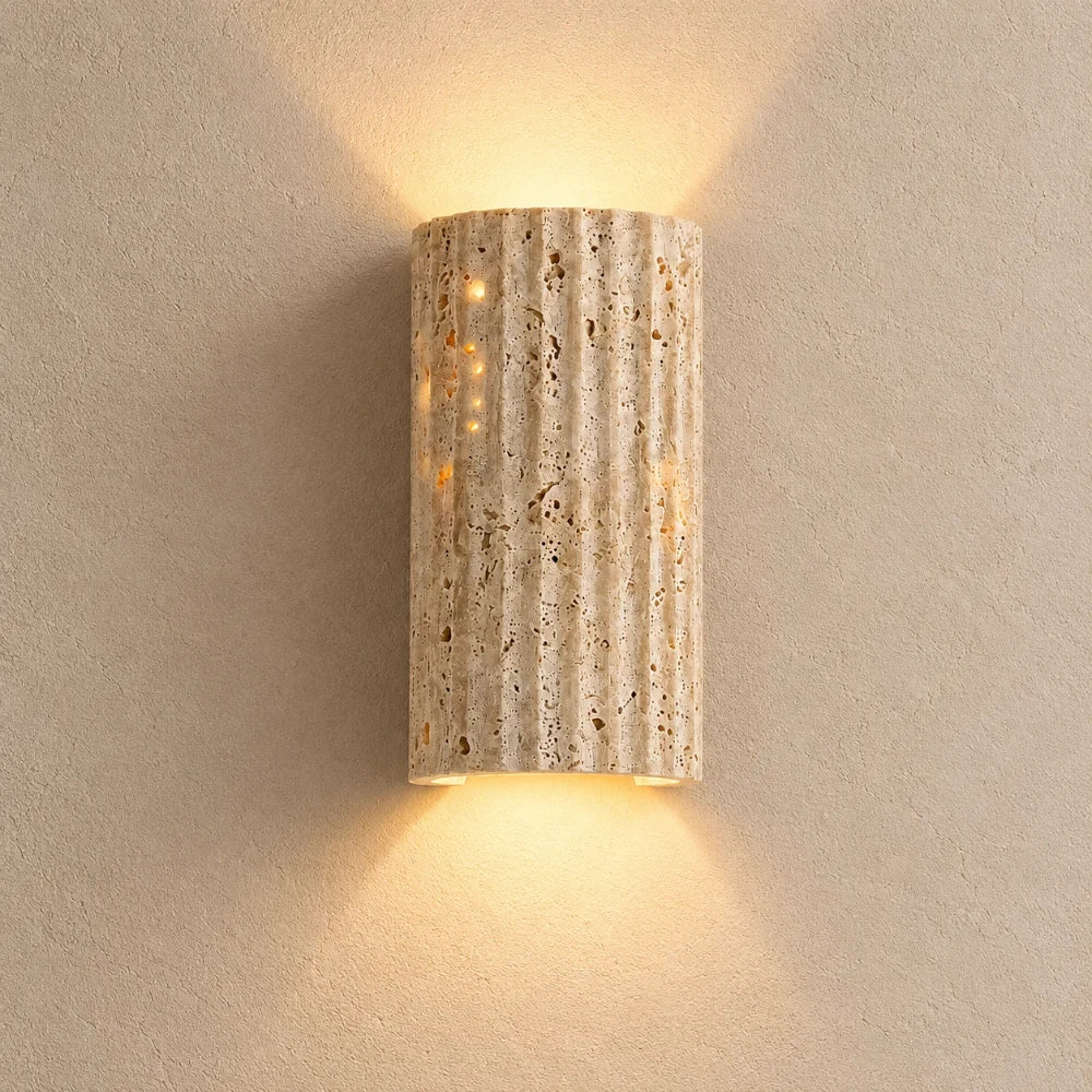 Lunda Travertine Wall Light