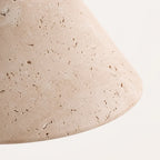 Lyra Travertine & Wood Wall Light