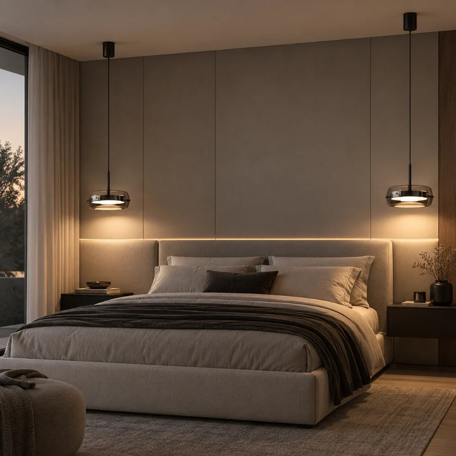 Naela Smoked Glass Pendant Light