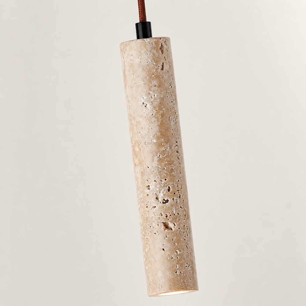 Narvik Scandinavian Travertine Pendant Light