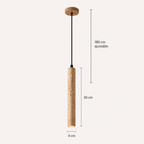 Narvik Scandinavian Travertine Pendant Light