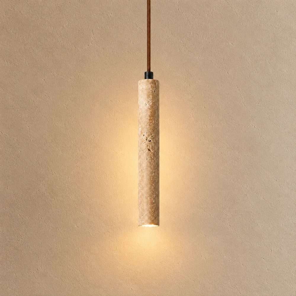 Narvik Scandinavian Travertine Pendant Light
