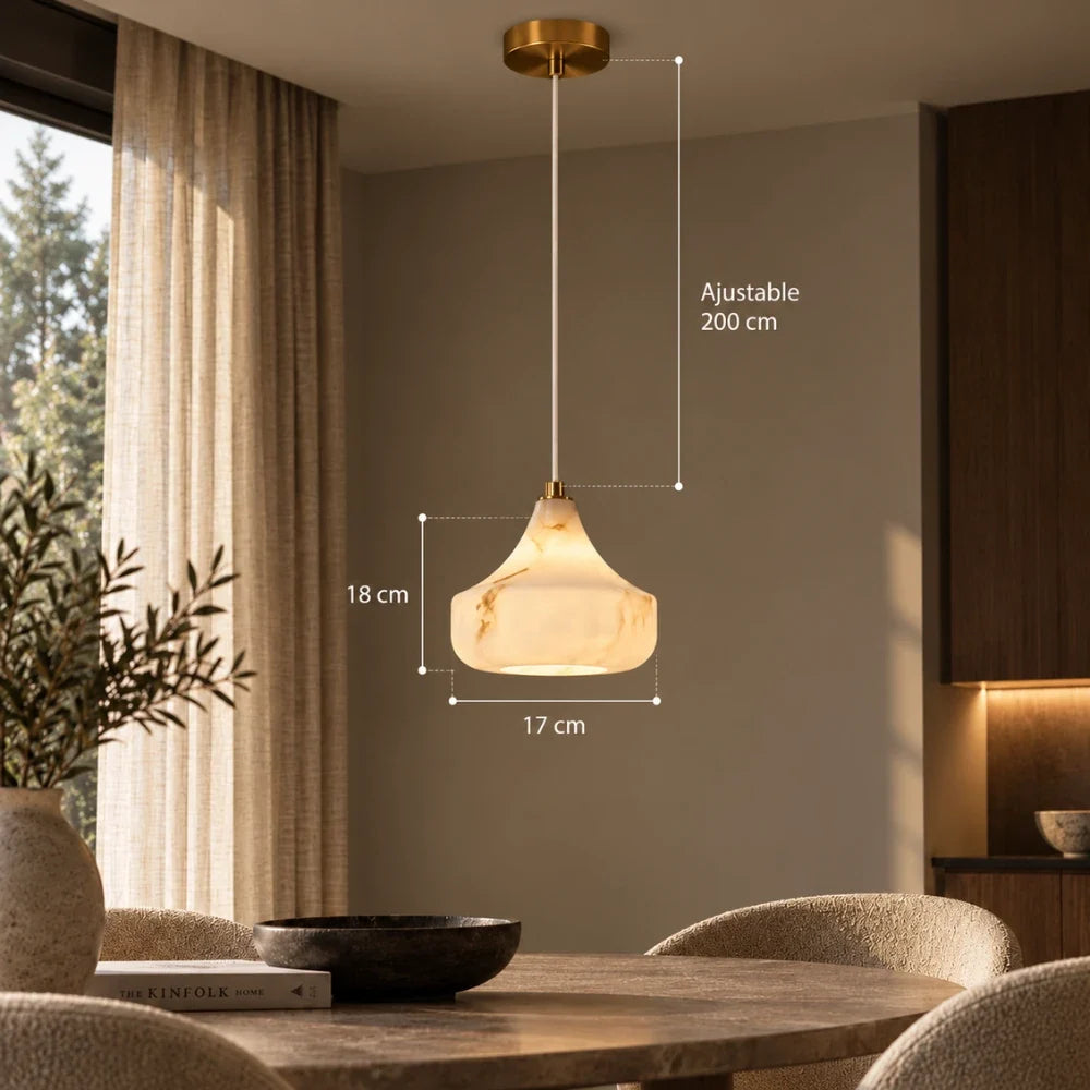 Nelia Alabaster Pendant Light
