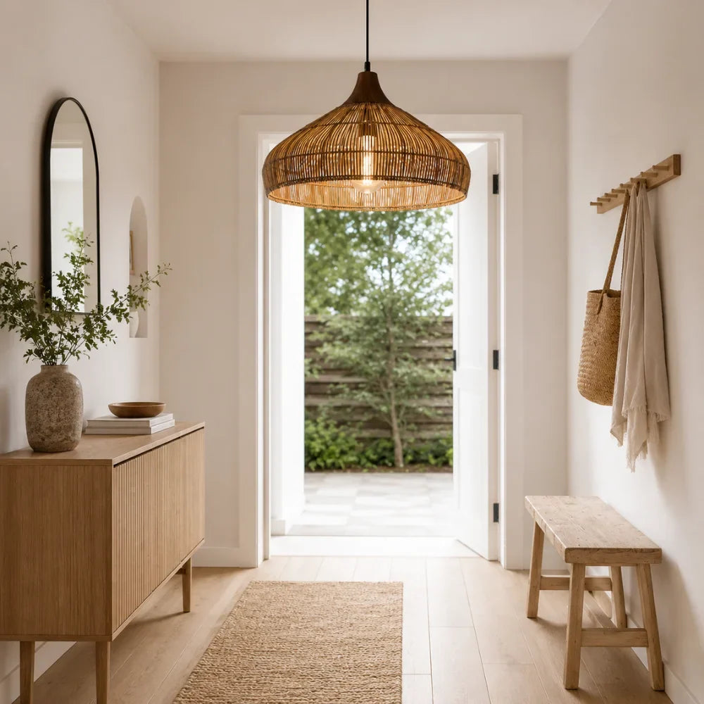 Nella Rattan Pendant Light