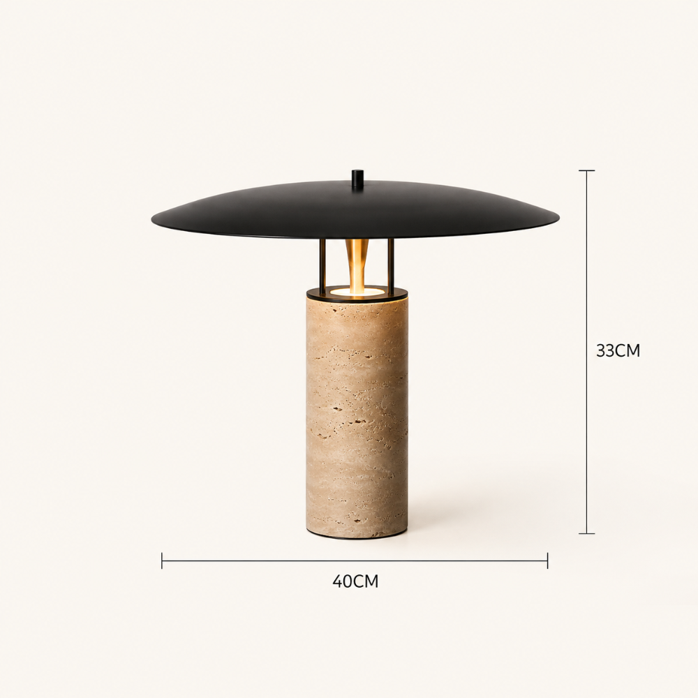 Noma Travertine Table Lamp