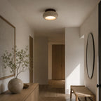 Norden Travertine & Wood Ceiling Light