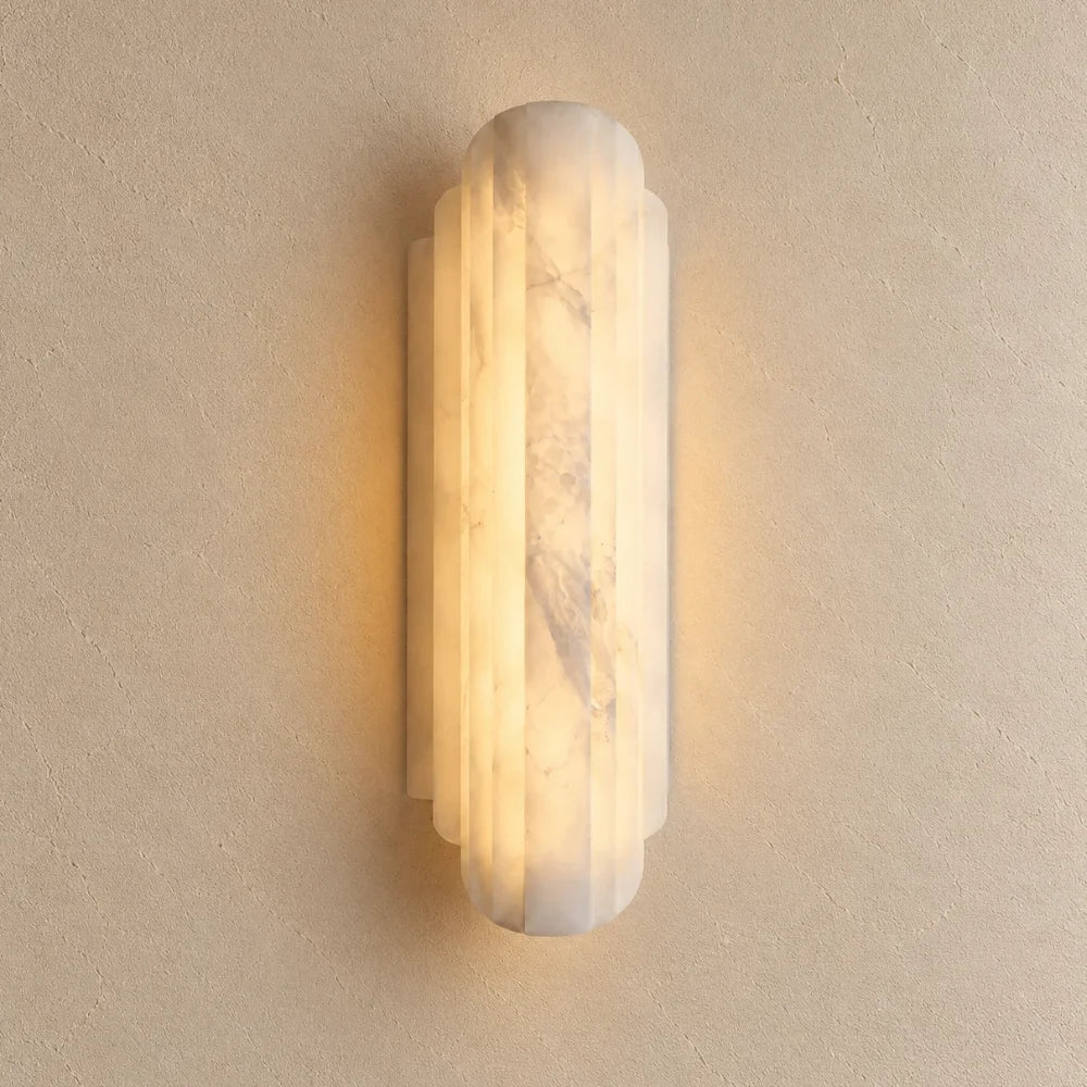 Olyra LED Alabaster Wall Light