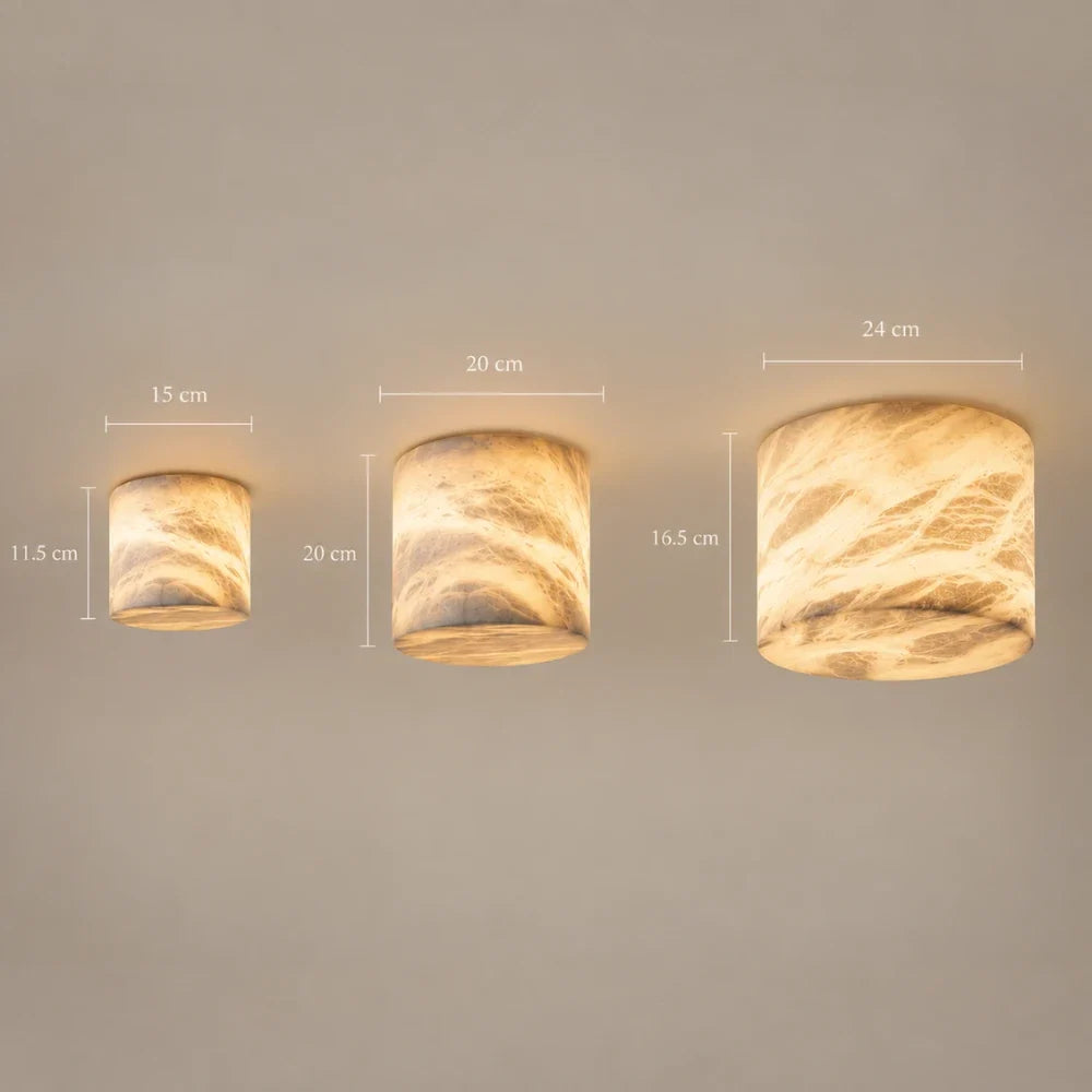 Névia Alabaster Ceiling Light