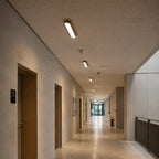 Soraï LED Travertine & Wood Ceiling Light