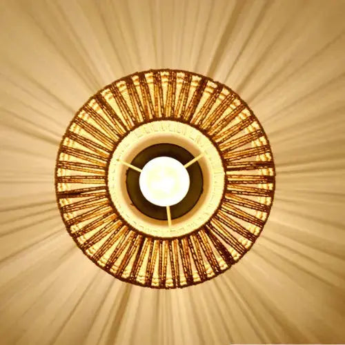 Tova Rattan & Hemp Ceiling Light