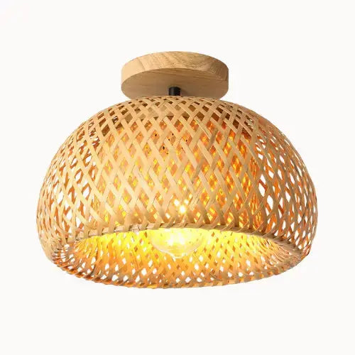 Luna Bamboo Ceiling Light
