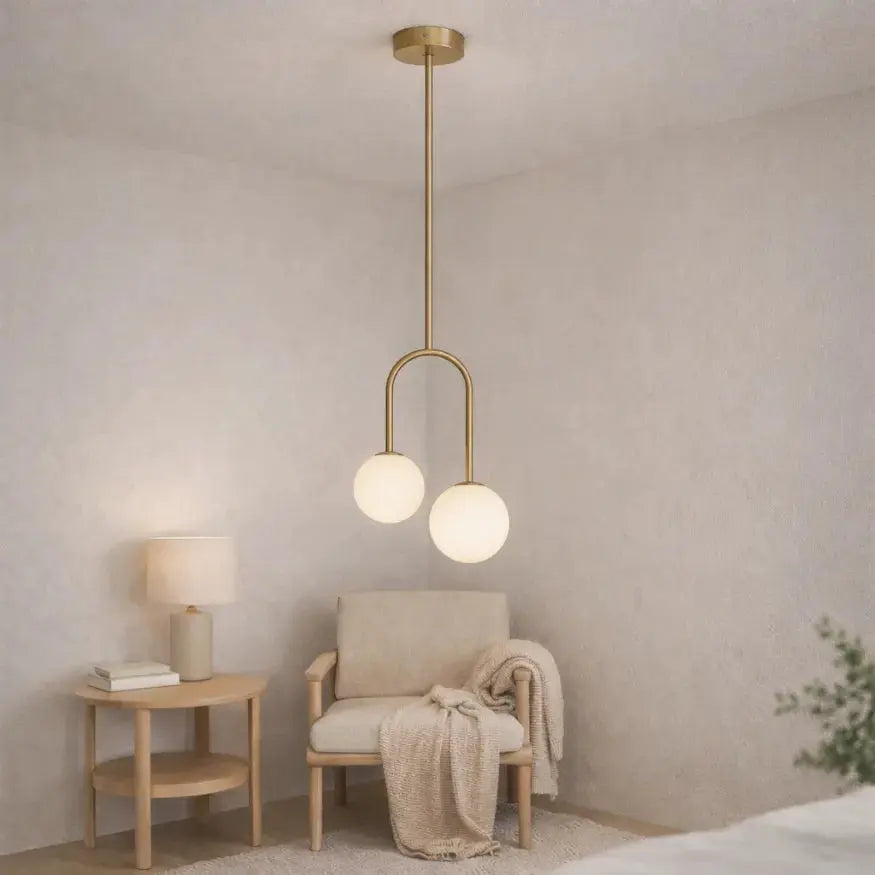 Gloa Gold Metal Ceiling Light