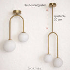 Gloa Gold Metal Ceiling Light