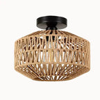 Tova Rattan & Hemp Ceiling Light