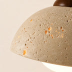 Porva Travertine & Wood Wall Light