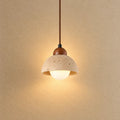 Porvoo Travertine & Wood Pendant Light