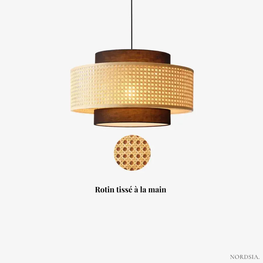 Runa Rattan Pendant Light