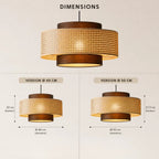 Runa Rattan Pendant Light